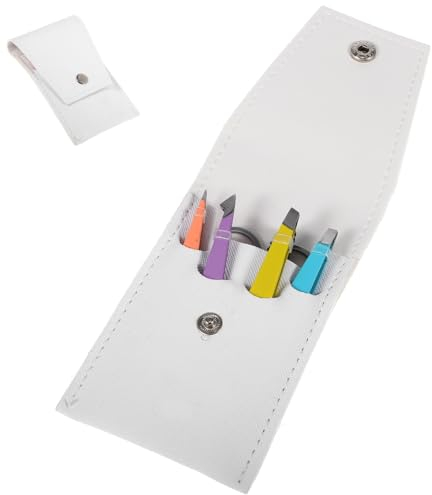 minkissy 18 Stk Augenbrauenclip-Set Schönheitsschere Schere zum Trimmen der Augenbrauen Pinzette Augenbrauen-Clip-Tool Werkzeuge zum Formen der Augenbrauen kurzes Haar Augenbrauenschere