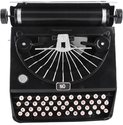 Keenso Vintage-Schreibmaschinenmodell, Tragbare Retro-Requisiten für das Heimbüro, Künstlerisches Vintage-Aussehen, Einzigartiges