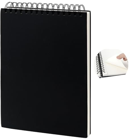 Skizzenbuch für Künstler, 200 g/m² Zeichenblock A4 Dickes Papier, 120 Seite (60 Blatt) Skizzenblock mit Spiralbindung, Zeichenpapier für Kinder Erwachsene, Säurefreies Zeichenbuch