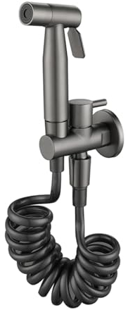 Handbrause Dusche Wc Waschbecken Duscheset Bidet-Sprayer Für Toilette G1/2” Keramik Ventil Mit Schlauch Bidet-Dusche Wandmontierte Hand-Bidet-Sprühgerät Für WC Toilettete Bidet