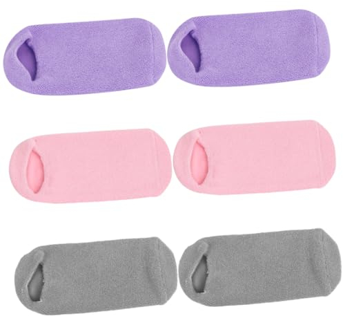 SEWOART 3 Paar Feuchtigkeitssocken Lotionsocken Spa-socken Schlafsocken Für Trockene Füße Bequeme Fußpflegesocken