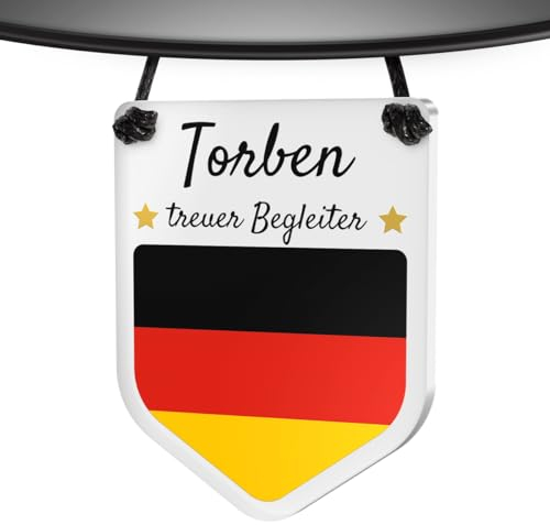 Personalisierter Autoanhänger Flagge für Männer & Jungs - Rückspiegel Anhänger als besonderes Papa Geschenk Vatertag füs Auto - Vatertagsgeschenk Väter