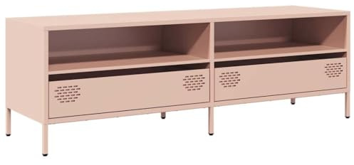 vidaXL TV-Schrank Rosa 135x39x43,5 cm Kaltgewalzter Stahl