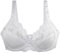 Warehouse+Clearance+Bargains+Sale,Bras for Women Floral Lace Full Coverage Plus Size Wire Free for Large Busts Pull On Comfort Breathable Soft Cup Bra with Adjustable Straps for Everyday White