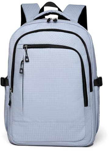 Outplea 15.6 Mochila Ordenador Portatil Mujer Hombre, 20L Mochila Escolar Adolescente Elegante, Mochilas de Viaje Pequeña para Trabajo Universidad, Azul