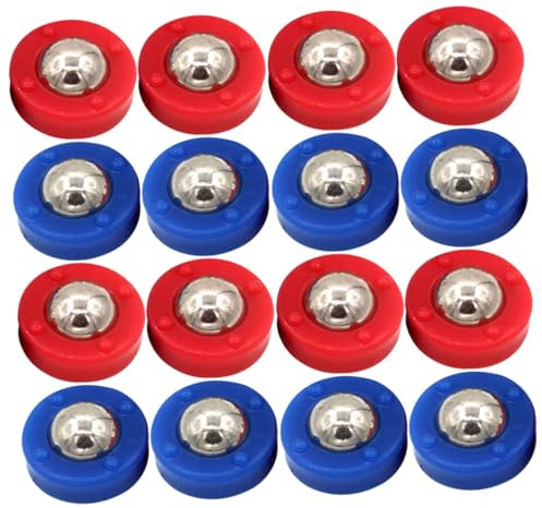 KICHOUSE 16stücke Teiliges Tischshuffleboard-spielset Mit Rollenden Spielsteinen Mini-sandspiel Für Junge Mädchen Und Erwachsene Für Desktop Und Indoor-spaß Blaue Rote Steine