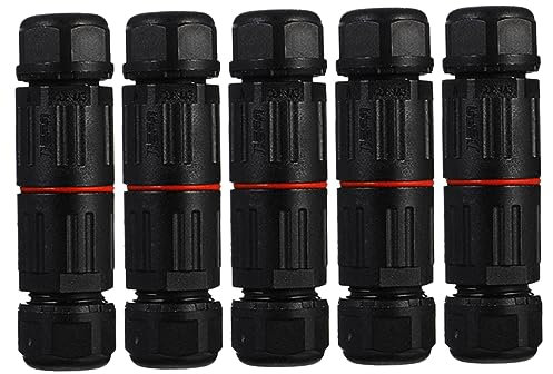 Alipis 5pcs Connector Electric Cable Connector Water-resistant for Outdoor Sockets Cable Joiner