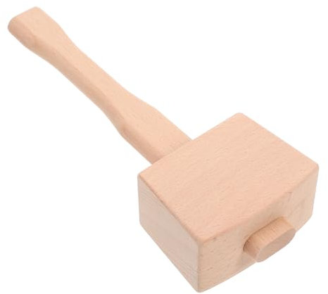 KOCKSHION Wooden Mallet Beech Hammer Hand Tool for Leatherworking and Woodworking Sturdy Multi-Purpose Chiseling Craft