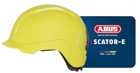 ABUS Industrieschutzhelm Scator-E - elektrisch isolierter Bauhelm nach EN 397 und EN 50365 - auch geeignet für Arbeiten an Niederspannungsanlagen - kompatibel mit Zubehör - gelb