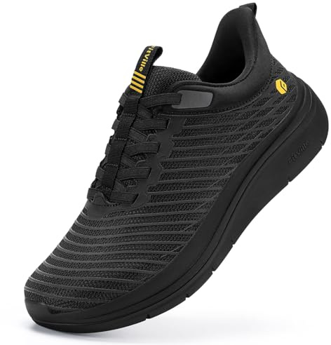 FitVille Mens Extra Wide Fit Trainers Slip On Shoes