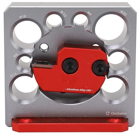 Cocoarm Electric Drill Turning Tool, Aluminum Alloy Adjustable Doweling Maker with 8 Different Hole Sizes for Woodworking Projects