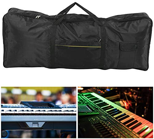 SustVita Bolsa ligera para piano electrónico con tela interior suave para transportar instrumentos, portabilidad conveniente para bolsa de teclado de 61 teclas, tela duradera