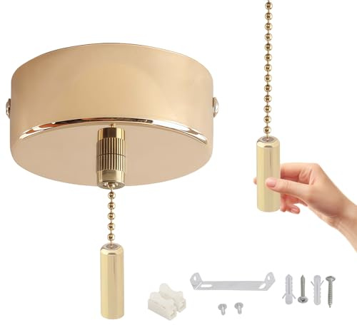 YUGSHNKFC Chaîne De Traction en Métal pour Interrupteurs Cordon De 150cm Diamètre De 60mm Lampe Solide pour Lampes Suspendues Cordon Métallique Solide