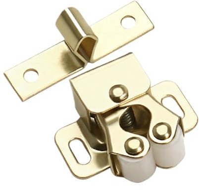 d'armoire à double rouleau – Quincaillerie de porte, loquets à ressort avec vis, gâche en forme de lance | Mécanisme de verrouillage métallique pour meubles de maison de porte en métal