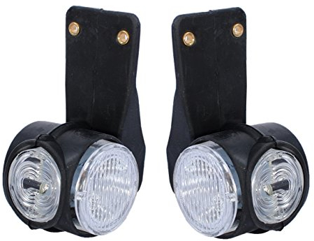 2x LED Positionsleuchten Begrenzungsleuchten Satz Hochwertig Seitenmarkierungsleuchten Gelb Rot Weiß Neu LKW Anhänger 12V