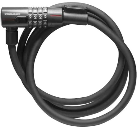 TRELOCK KS 312 85-12 Code Kabelschloss – Länge 85 cm – Frei einstellbarer Code – Schwarz