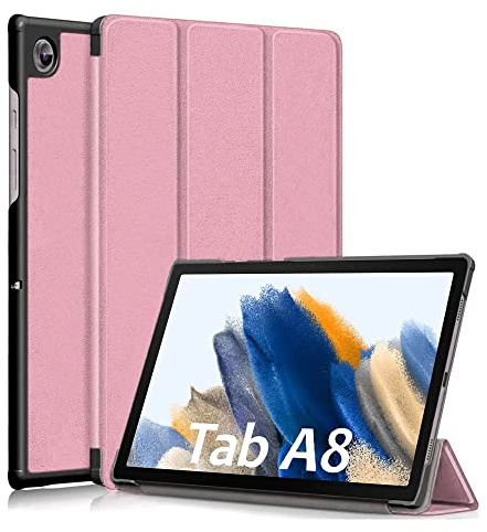 ebestStar - Cover per Samsung Galaxy Tab A8 10.5 (2021) SM-X200 X205, Custodia Protezione Flip Magnetica, Slim Case Sottile Pelle PU, Rosa Dorato