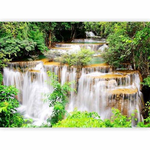 murando - Carta da Parati Moderna Spessa per Soggiorno, Cascata, 350x256 cm | Fotomurali in TNT, Spessore Maggiore, Decorazione da Muro XXL, Poster Giganti da Parete, Fiori, Produzione Europea
