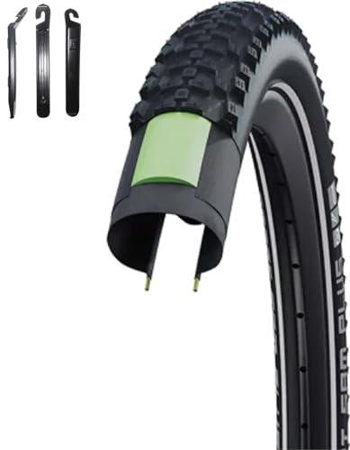 1 x Schwalbe Smart Sam Plus Performance E-50 DD Greenguard Schwarz-Reflex 57-584 (27.5 x 2.25) inkl. Reifenheber