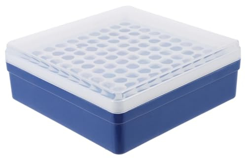 VINTORKY Boîte De Rangement Pour Tubes À Essai Organisateur De Stockage De Tubes À Essai Réutilisable Support De Tube À Pour Laboratoire Recherche Et Éducation 5.71 X 5.71 X 2.17 in