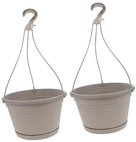 Supvox 2stücke Hängender Pflanzenkübel Moderner Blumentopf Für Innen Und Außen Frostbeständig Uv-geschützt Für Blumen Und Pflanzen Für Balkon Terrasse Und Garten