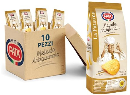 PATA | Méthode d'artisanat classique, sans gluten, avec de l'huile de graines de tournesol à haute teneur en oléique, source d'iode, 10 x 180 g