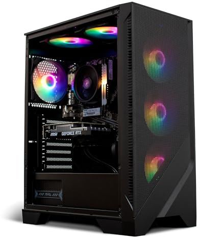 NSX GAMING Desktop Pc Ryzen 5 5500, RTX 3050 6GB, (2 * 8GB) 16 Gb RAM 3600 RGB, SSD 480GB M.2 NVME, W11, WiFi Ready, Mouse and Keyboard, 1 Year Manufacturer