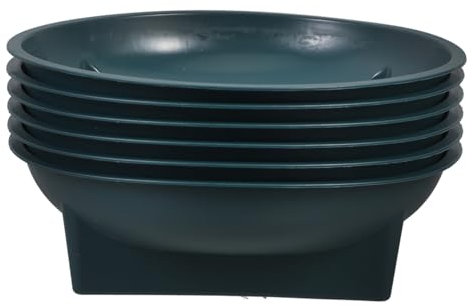 MOBUTOFU 6pièces Pots Floraux Ronds Contenants Décoratifs pour Arrangement De Fleurs Commémoratifs Planteurs pour Cimetière Résistants Aux Intempéries Adaptés Intérieur Et