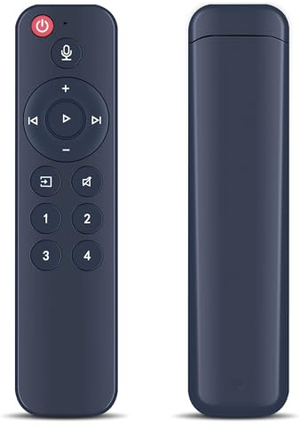 GOUYESHO Télécommande vocale de Rechange Compatible avec Le récepteur WiiM Pro AirPlay 2 et Pro Audio Streamer 4 Boutons de présélection de la Musique, pour WiiM Musik-Streamer und Verstärker