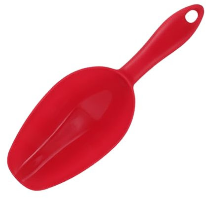 SOIMISS Paletta Plastica Multiuso Per Ghiaccio Farina e Snack Cucchiaio Rosso Protettivo Per Alimentari in Cucina Versatile Per Buffet Caffè Tè e Dolci Attrezzo Essenziale Per Feste e Matr