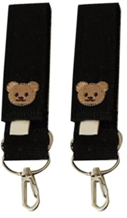 Ganchos para cochecito de bebé, 2 ganchos para colgar bolsas de pañales, bolsos, accesorios para cochecito