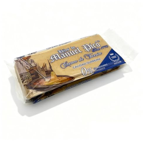 Hijos de Manuel Picó - Turrón de crema de turrón sin Azúcar Añadido 300g – Producto Artesanal - Fabricado en Jijona - Saludable - Dulce Tradicional sin Azúcar Añadido - Producto Gourmet