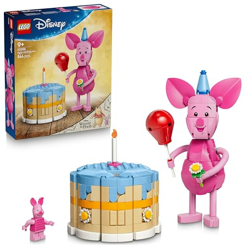 LEGO | Disney Ferkels Geburtstagsspaß - Spielzeug mit niedlicher Tierfigur, Geburtstagskuchen & Sammler Minifigur - Geschenkidee für Mädchen ab 9 Jahren & Fans - 43305