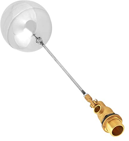 HURRISE Valvola a Galleggiante per Serbatoio dell'Acqua, G3/4 DN20 Filettatura Maschio Sensore dell'Acqua Valvola a Galleggiante per Controllo del Livello ' in Acciaio Regolabile a con