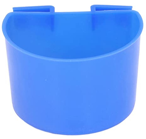 HEEPDD Bol de Nourriture pour Oiseaux en Plastique pour Perroquets et Pigeons, Grande capacité, Accès Facile, Ensemble de 20 Pièces, Idéal pour Les Accessoires de Cage à Oiseaux (L)