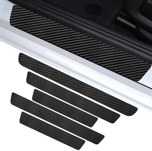 JINGDA 5 Piezas Protector de Umbral de Puerta para Mercedes Benz EQE V295 350 2022 2023, Puerta Entrada Umbrales Entrada Accesorios, Protector de Estribo Umbral
