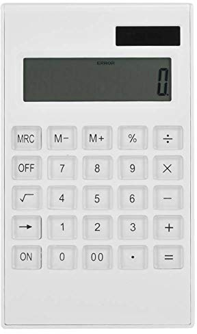 12 Digit Desktop Calculator,Pocket Small Size Desk Calculator with Large LCD Display Solar and Battery Dual Power Function Basic Calculators for Office, School, Home