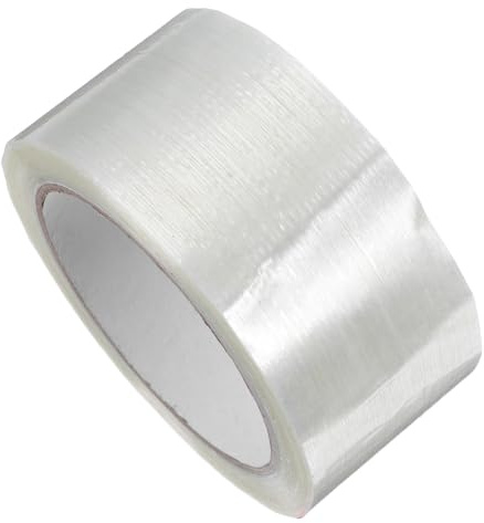 BETOOKY Nastro Adesivo in Fibra di Vetro Trasparente per Sigillatura e Imballaggio, 50Mm di Larghezza, Adesione Potente per Riparazioni e Spedizioni Industriali