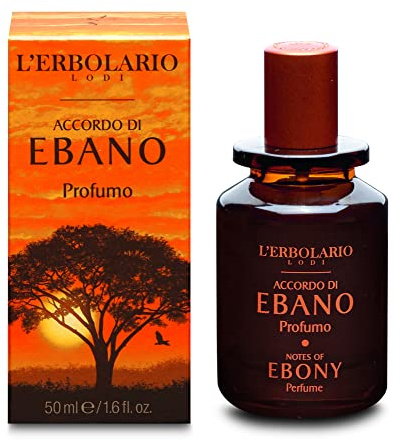 L'Erbolario Profumo Uomo Accordo di Ebano, Fragranza Maschile Agrumato e Legnoso, Eau de Parfum Uomo, Formato 50 ml
