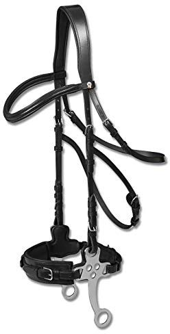 Equipride WALDHAUSEN X-LINE HACKMORE BITLESS BRIDLE NEGRO & BROWN (completo, negro)