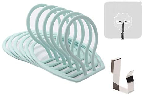 SALICEHB 6 Stück Verstellbarer Organizer Hintertür hängen Baseball Cap Hut Handtuch Gürtel Lagerung