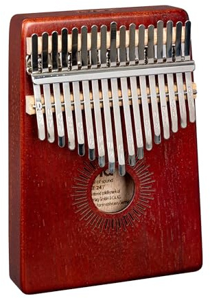 Sela Kalimba 17 - Red, Daumenklavier mit 17 Zungen in C-Dur, mit Tasche