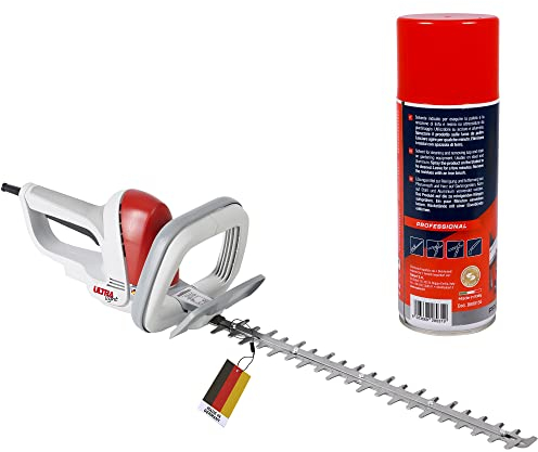 IKRA Elektro Heckenschere Ultralight FHS 1545, 500W, Schnittlänge 45cm, Made in Germany, 1,9kg, inkl. Pflegespray 400ml