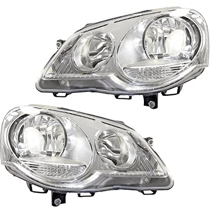 ATEC Germany 2x Hauptscheinwerfer vorne links + rechts H1 / H7 Frontscheinwerfer mit Stellmotor für Leuchtweiteregulierung, Kompatibel mit VW POLO (9N_, 9A_)