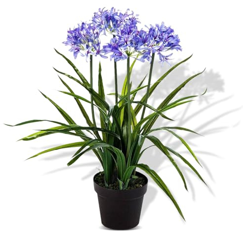 Crystals Decorative Artificial Flora - Small Artificial Plants in Pots - Fake Plants for Indoor Decor - Faux Plants for Bathroom - Artificial Indoor Plants (1M - Hyacinth)