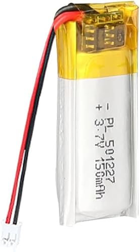 3.7V 150MAH 501227 Paquet De Batterie De Polymère Lithium Rechargeable De La Batterie De Lipo avec Connecteur JST