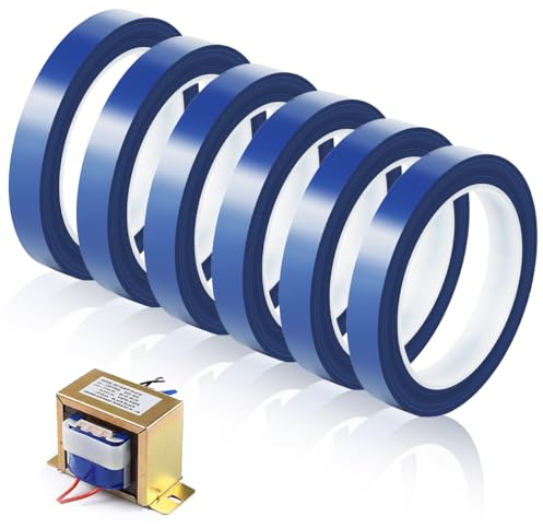 EXIN DEHCEN 6 Rotoli Nastro Alta Temperatura, 10Mm X 33M Nastro Termico Alte Temperature, Azul Nastro Termoresistente, Nastro Adesivo Ad Alta Temperatura Per Stampa Sublimatica, Trasferimento