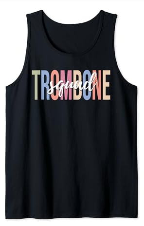 Posaune Squad Posaunenspieler Jazz Musik Marching Band Tank Top