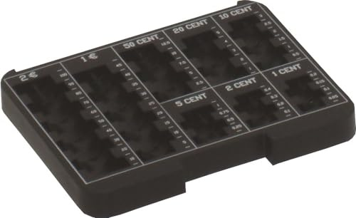 RESKAL - Monoblock-Münzenhalter aus ABS-Kunststoff, Tiefe Kanäle & unterteilt durch 5 Stück, Kapazität 167,10 €
