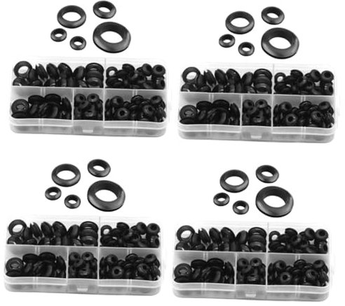 Angoily Kabel Sprays 420 Stk Drahtgummitülle Ersatzteile Lochabdeckung Verkleidung Pumps Absatz Pumpe Lochstopfen Stecker Für Elektrische Geräte Kabeltülle Drahtschutz Gummitüllen Drahtgummidichtungen
